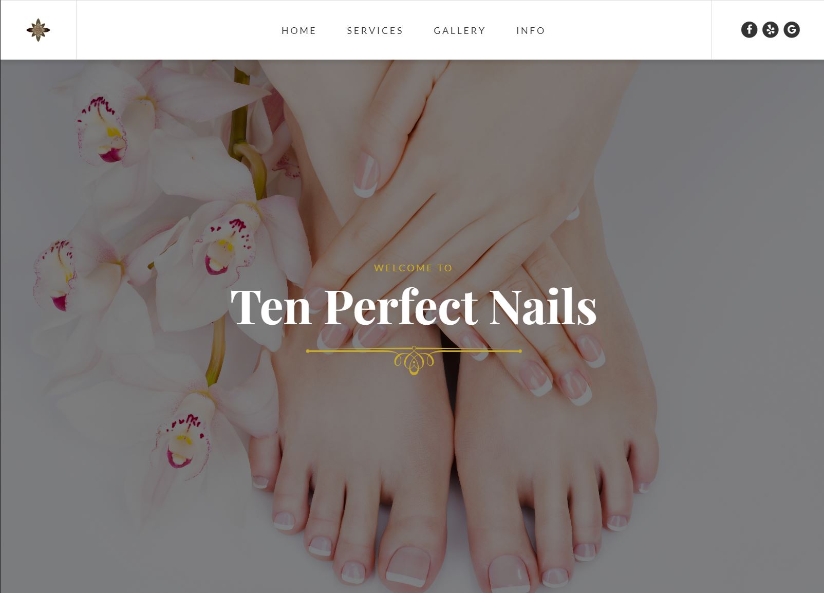 Landing page for 10 Perfect Nails